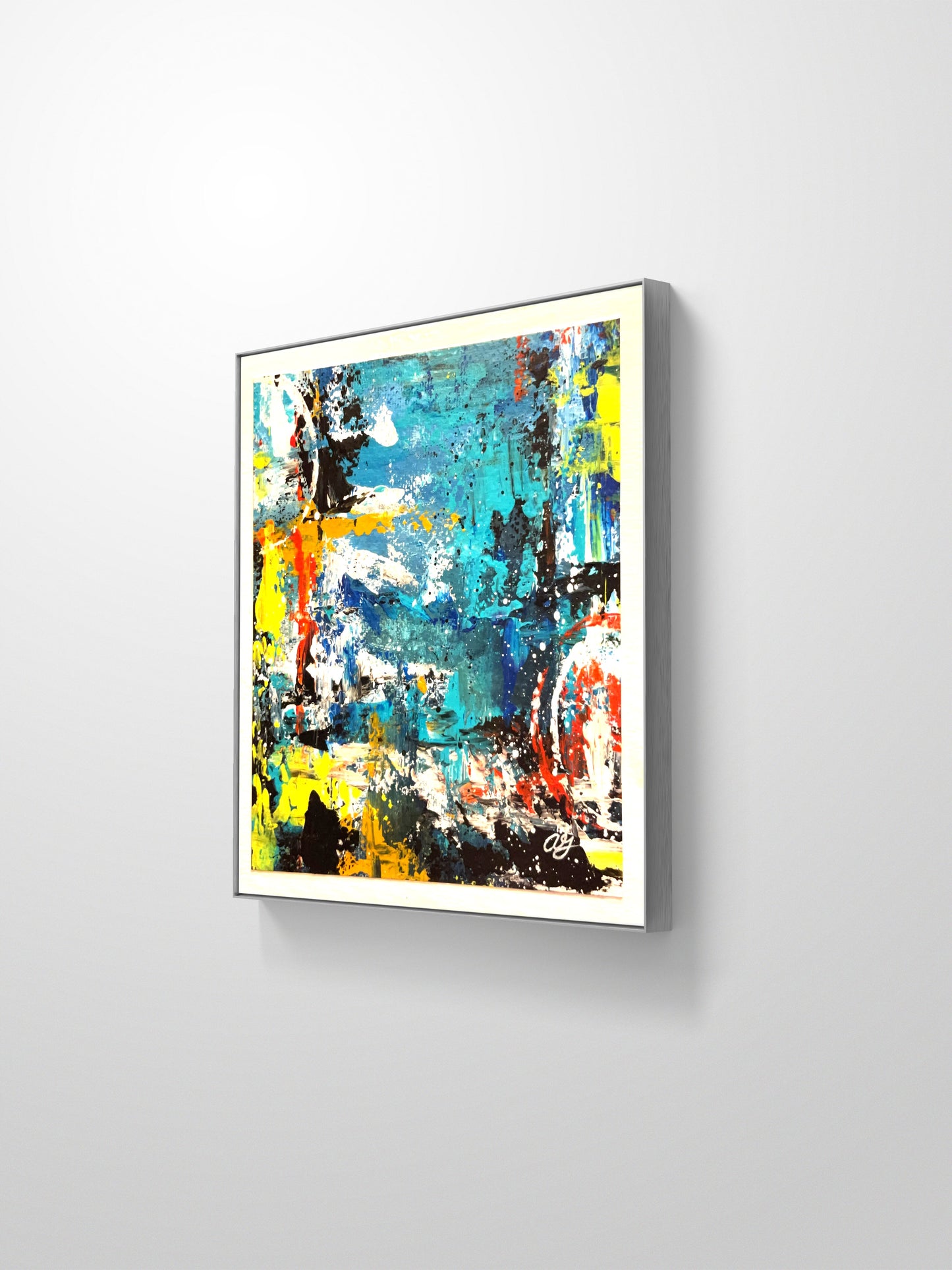 Aquatic Reverie 1.3 8x8x0.75 hollowed wood block 7010E637-BF67-4CBA-A37E-D4AA8D17A12C Gatlin Galleries Store
