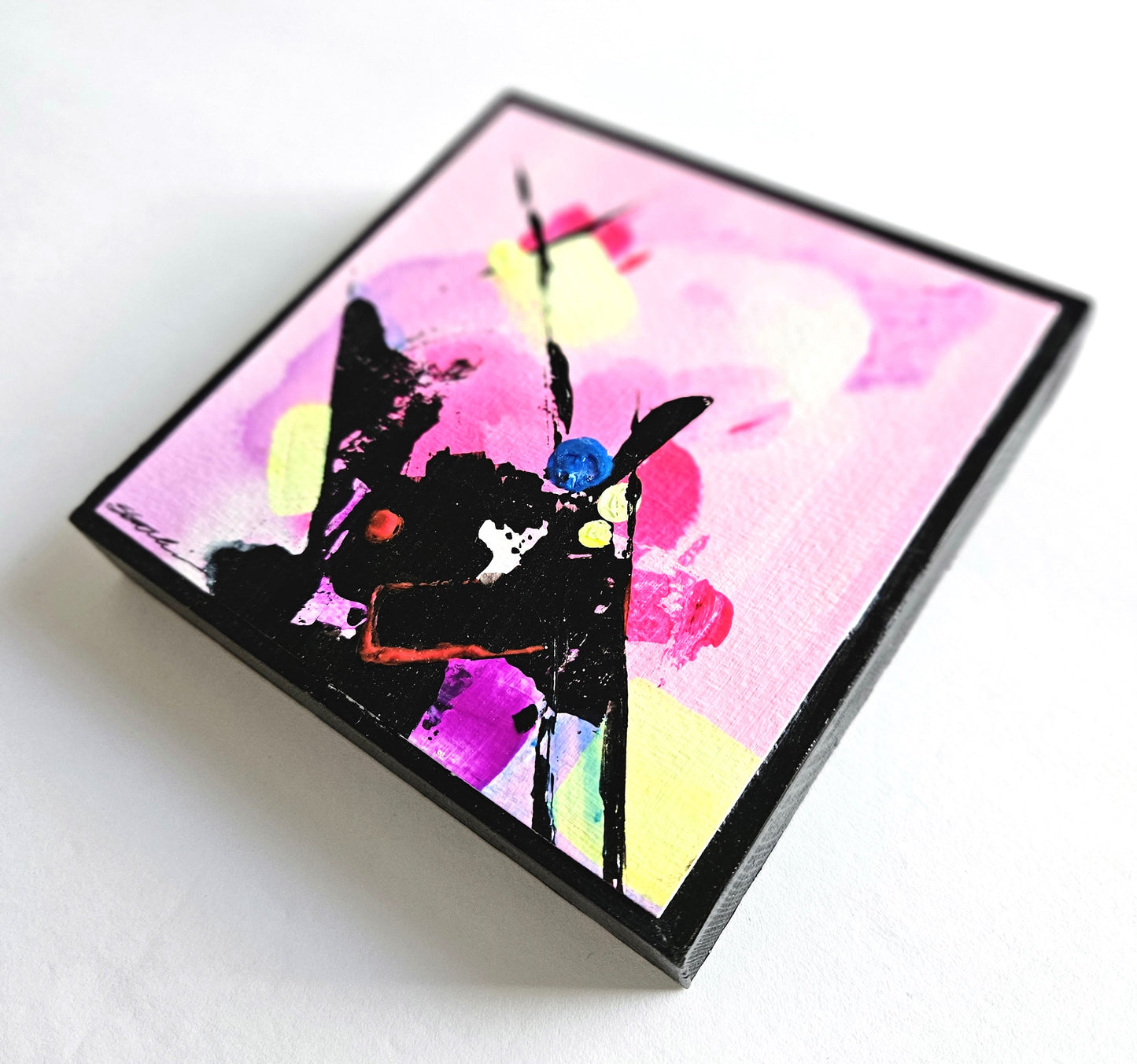 Abstract on Wood Block #6