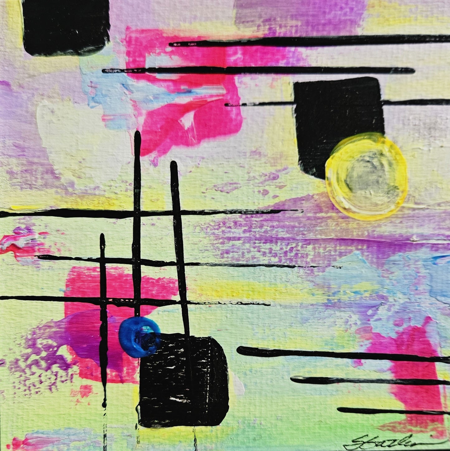 Abstract on Wood Block #10 Posters, Prints, & Visual Artwork wood_block_10_front Gatlin Galleries Store