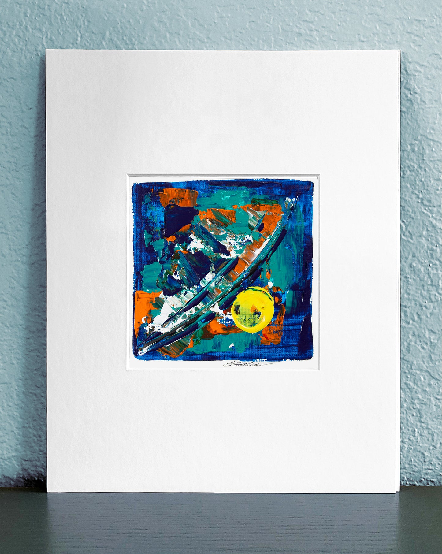 Samurai Moon 4x4 Matted Samurai_Moon Gatlin Galleries Store