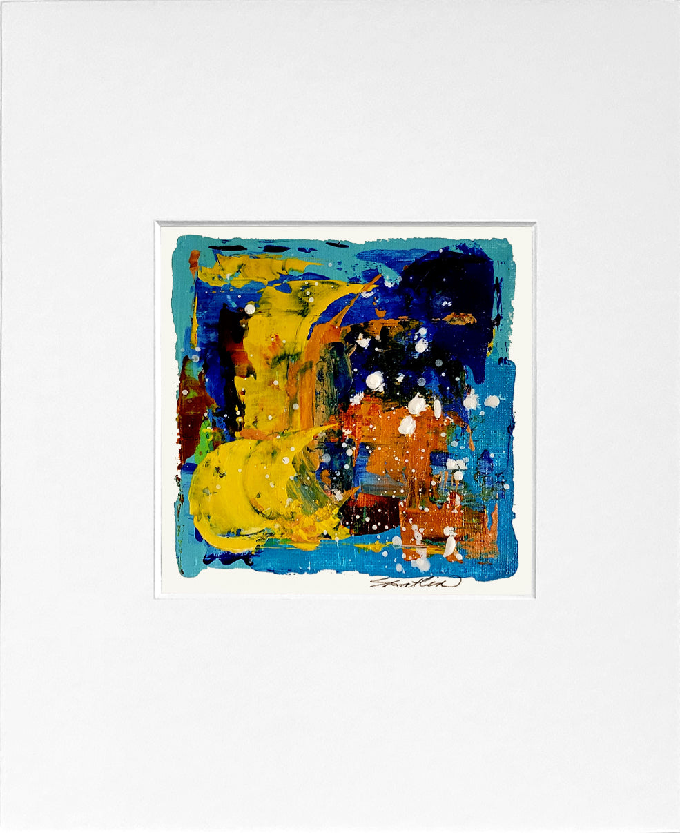 Summer Snow 4x4 Matted Virtical_Mat Gatlin Galleries Store