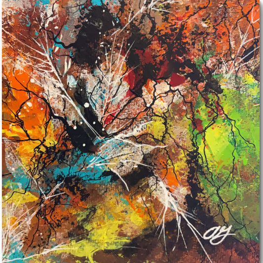 Ethereal Canopy 1.3 8x8x0.75 hollowed wood block D81E3CA6-55BD-42D4-8C48-F4B3A326F4A2 Gatlin Galleries Store