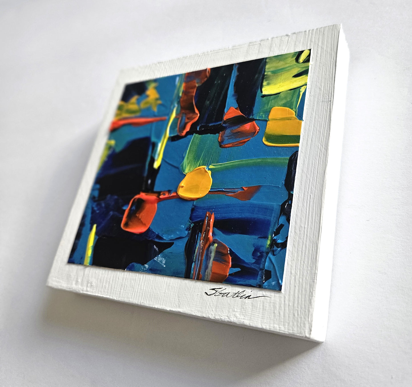 Abstract on Wood Block #9