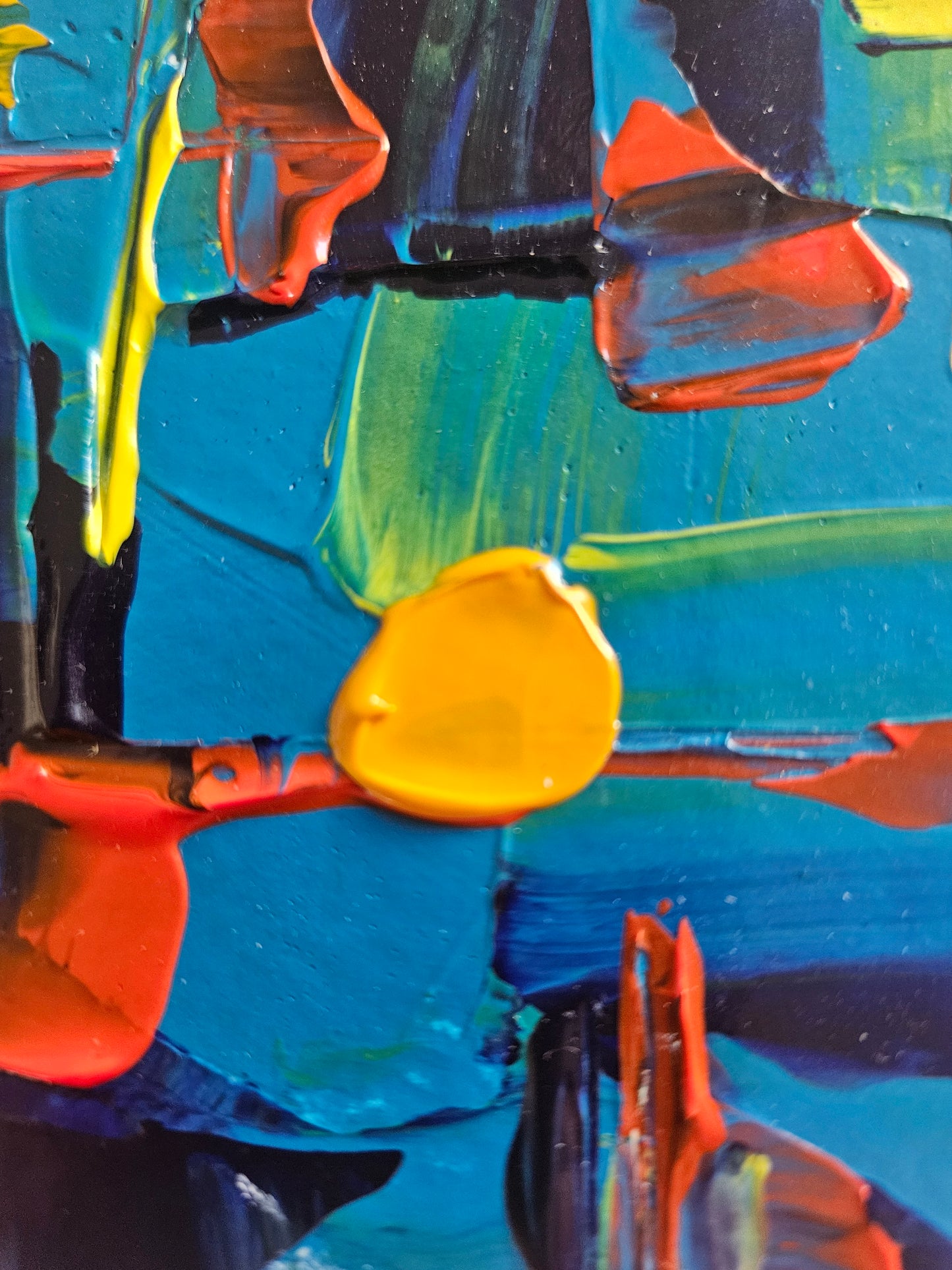 Abstract on Wood Block #9