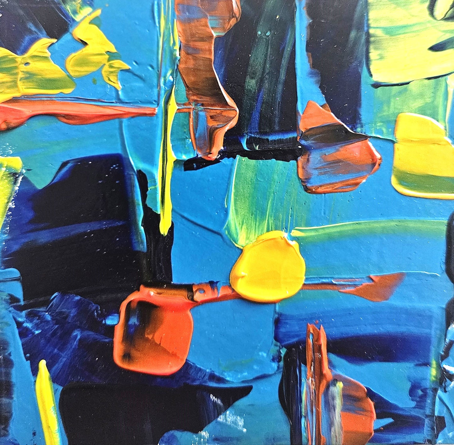 Abstract on Wood Block #9
